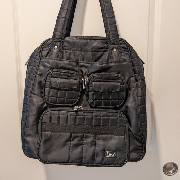 Classic Black Lug Puddle Jumper Tote Bag - Picture 1 of 12